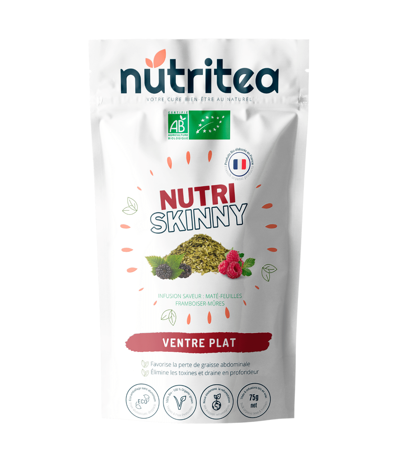 NutriSkinny-Thé Minceur Bio ventre plat au maté